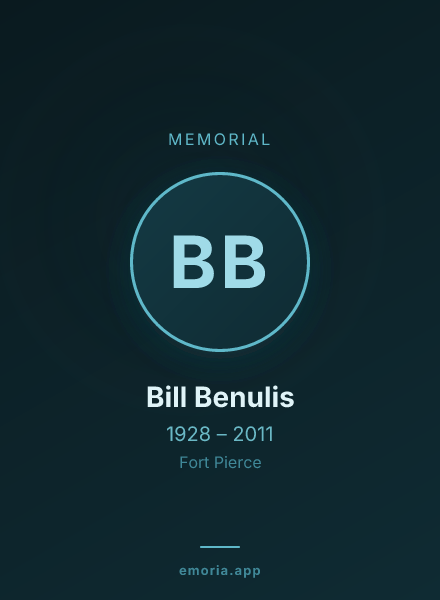 Memorial portrait of Bill Benulis