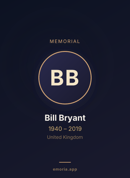 Memorial portrait of Bill Bryant