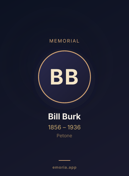 Memorial portrait of Bill Burk