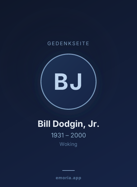 Gedenkportrait von Bill Dodgin, Jr.