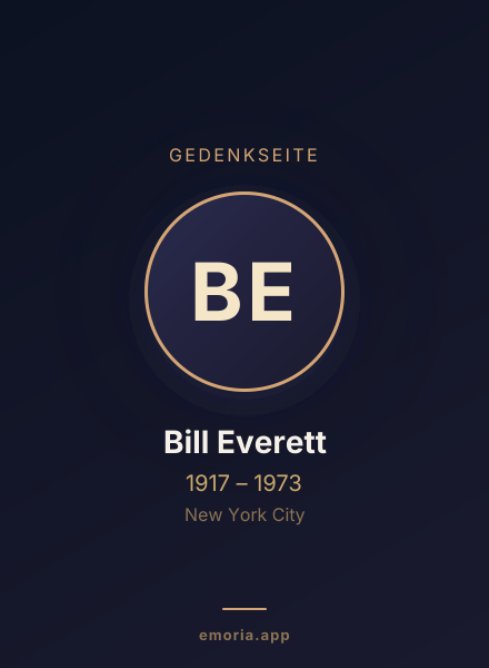 Gedenkportrait von Bill Everett