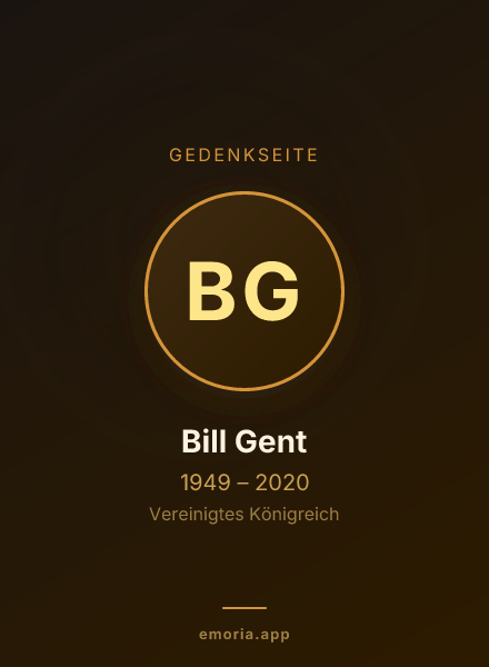 Gedenkportrait von Bill Gent