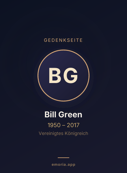 Gedenkportrait von Bill Green
