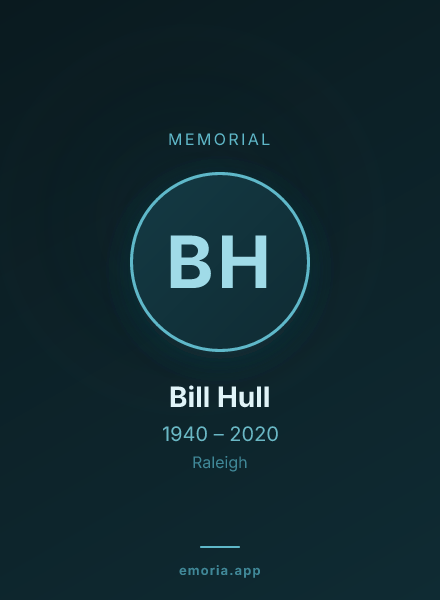 Memorial portrait of Bill Hull