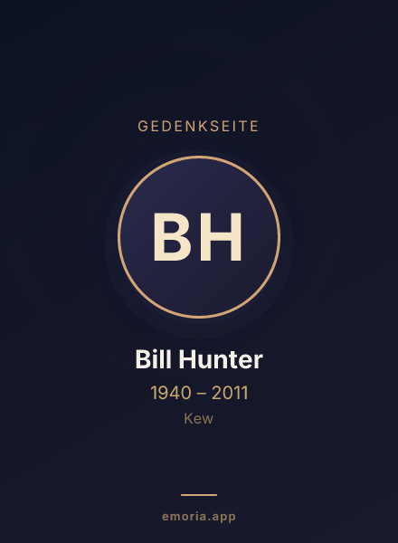 Gedenkportrait von Bill Hunter