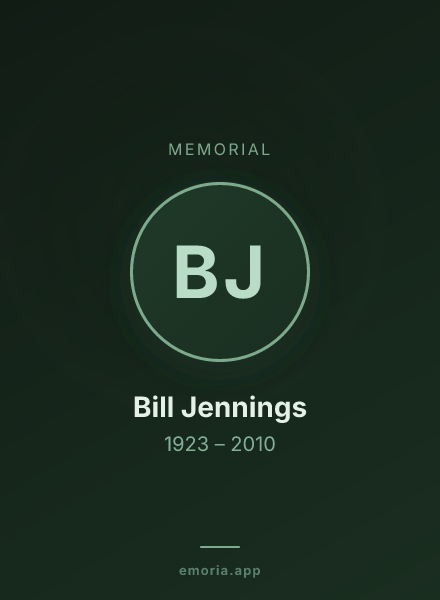 Memorial portrait of Bill Jennings