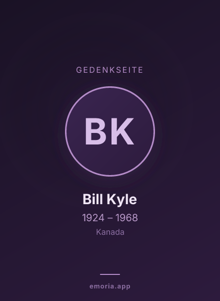 Gedenkportrait von Bill Kyle