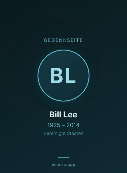 Gedenkportrait von Bill Lee