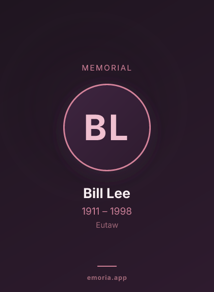 Memorial portrait of Bill Lee