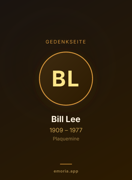 Gedenkportrait von Bill Lee