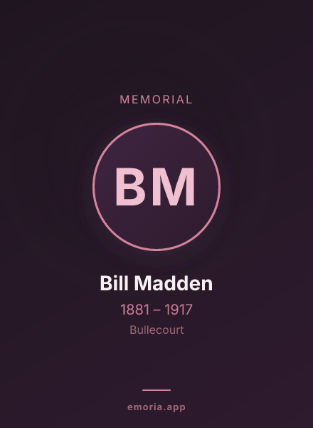 Memorial portrait of Bill Madden
