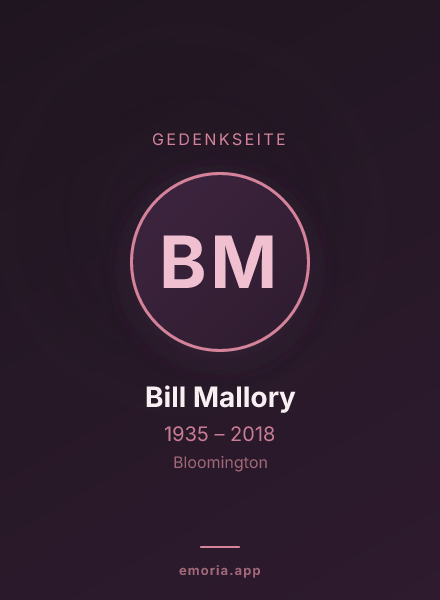 Gedenkportrait von Bill Mallory