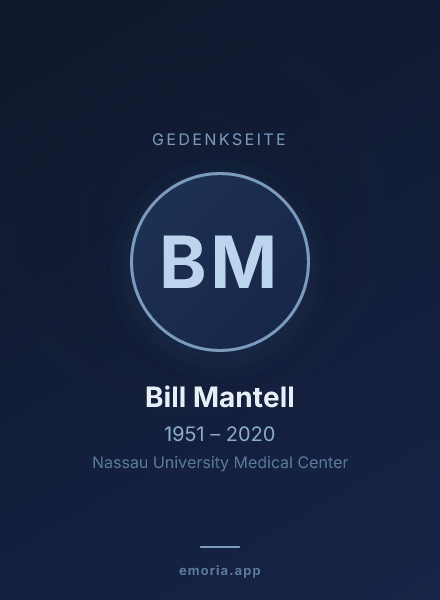 Gedenkportrait von Bill Mantell