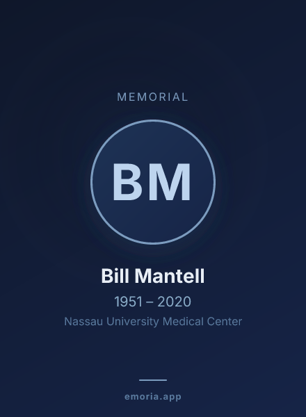 Memorial portrait of Bill Mantell