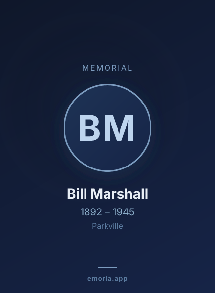 Memorial portrait of Bill Marshall