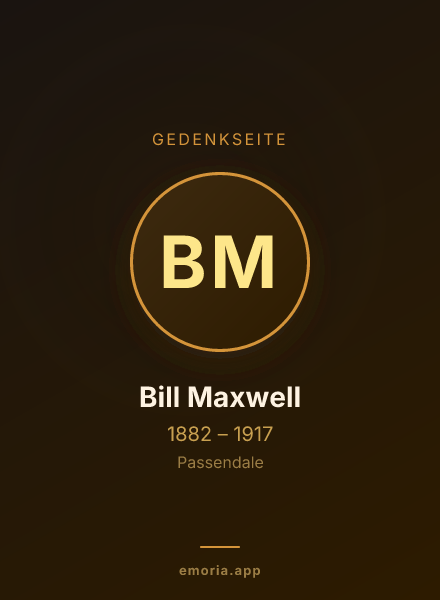 Gedenkportrait von Bill Maxwell