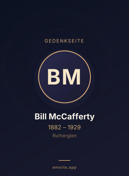 Gedenkportrait von Bill McCafferty
