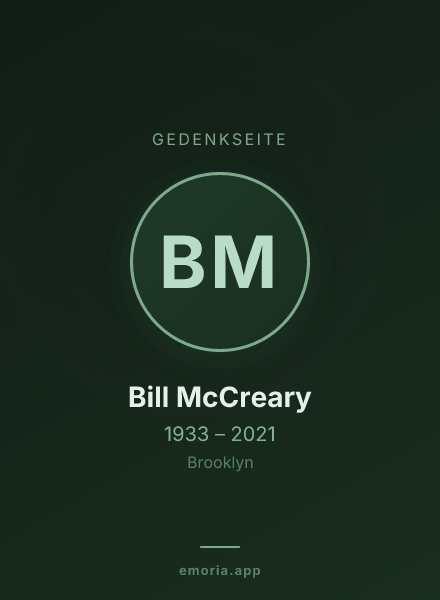 Gedenkportrait von Bill McCreary