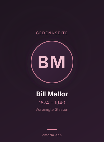 Gedenkportrait von Bill Mellor