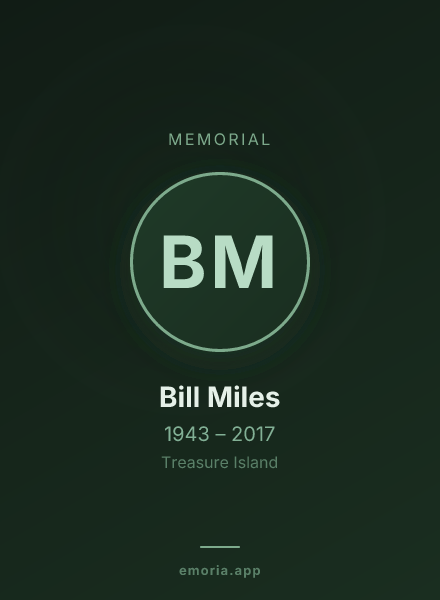 Memorial portrait of Bill Miles