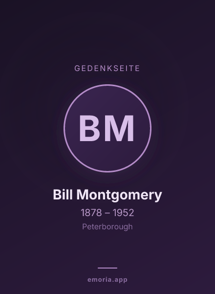 Gedenkportrait von Bill Montgomery