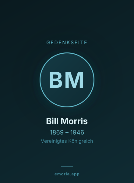 Gedenkportrait von Bill Morris