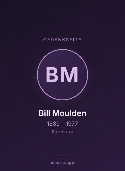 Gedenkportrait von Bill Moulden
