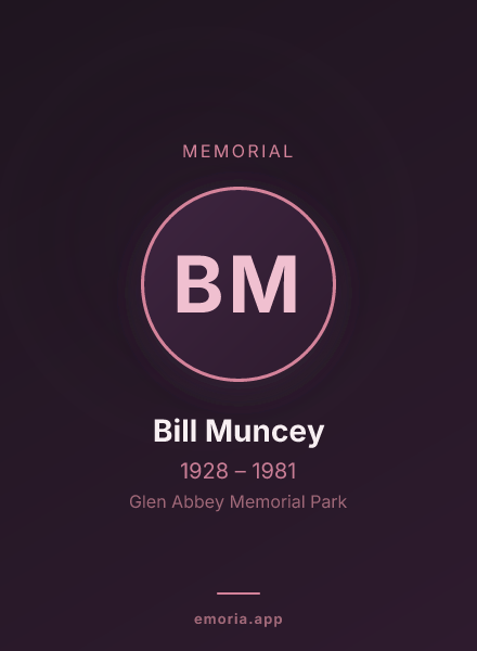 Memorial portrait of Bill Muncey
