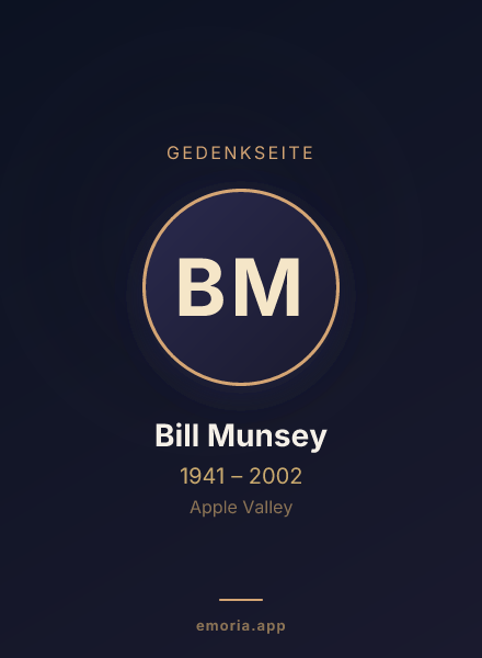 Gedenkportrait von Bill Munsey