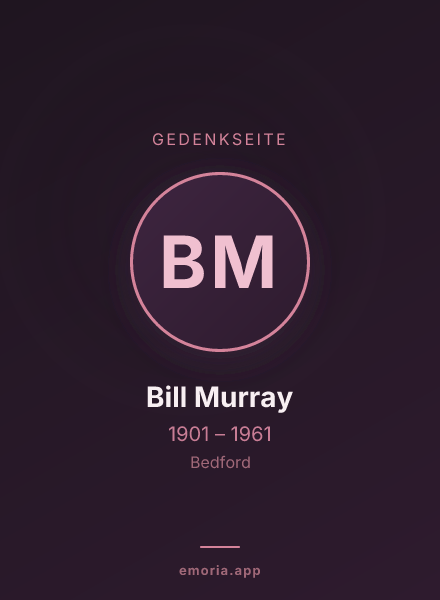 Gedenkportrait von Bill Murray