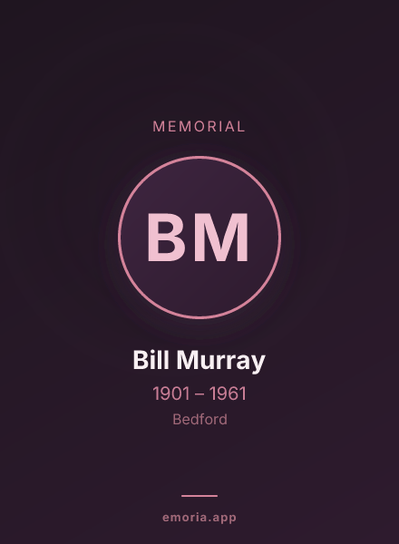Memorial portrait of Bill Murray