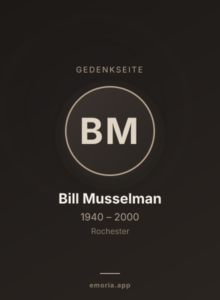 Gedenkportrait von Bill Musselman