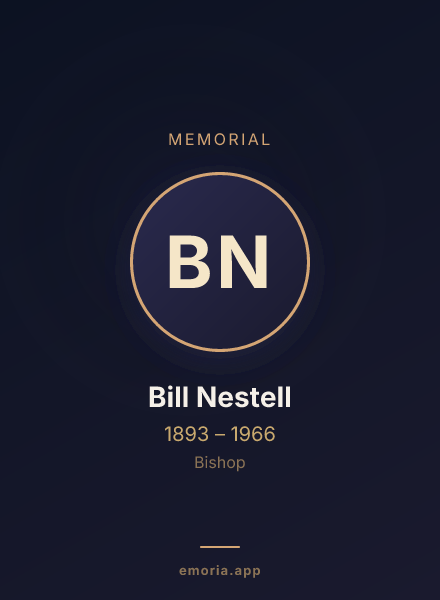 Memorial portrait of Bill Nestell