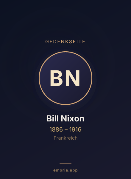 Gedenkportrait von Bill Nixon