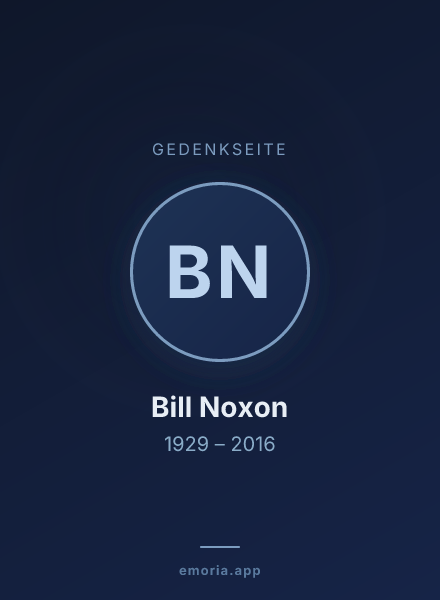 Gedenkportrait von Bill Noxon