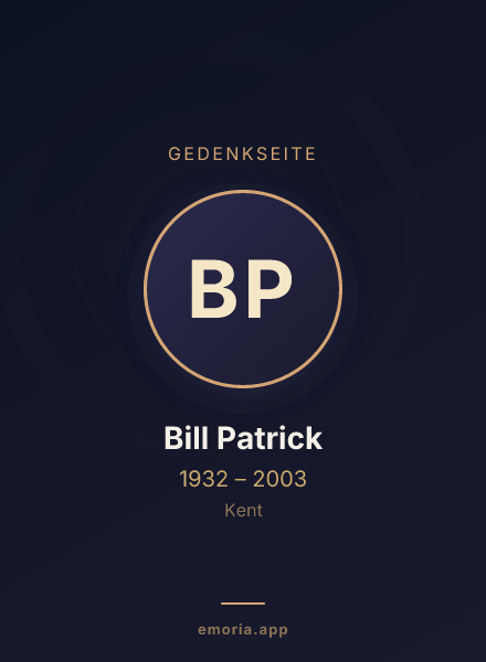 Gedenkportrait von Bill Patrick