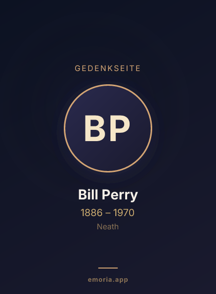 Gedenkportrait von Bill Perry