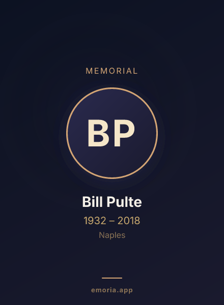 Memorial portrait of Bill Pulte