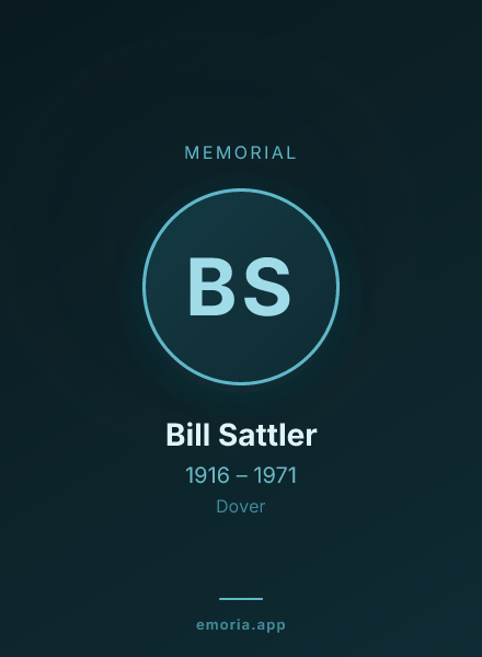 Memorial portrait of Bill Sattler