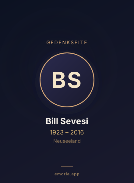 Gedenkportrait von Bill Sevesi