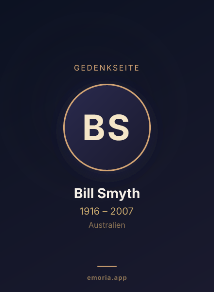 Gedenkportrait von Bill Smyth