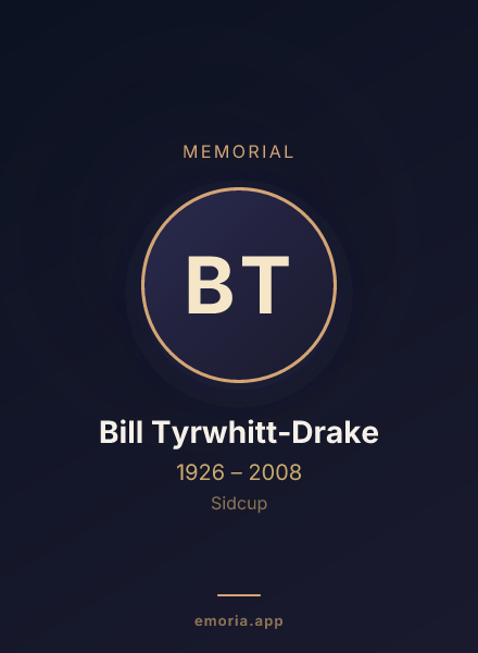 Memorial portrait of Bill Tyrwhitt-Drake