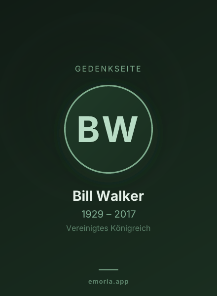 Gedenkportrait von Bill Walker