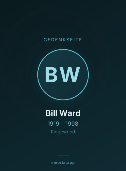 Gedenkportrait von Bill Ward