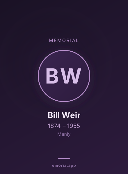Memorial portrait of Bill Weir