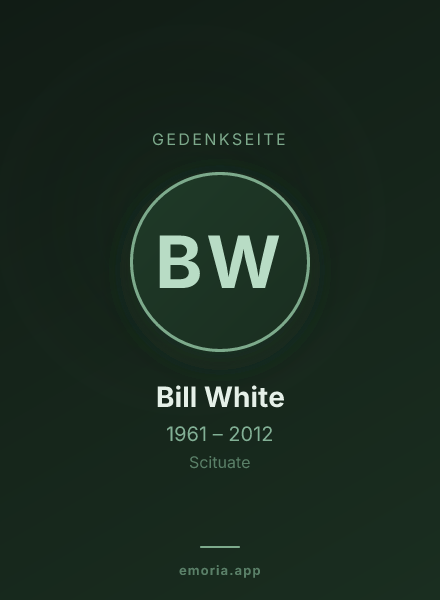 Gedenkportrait von Bill White