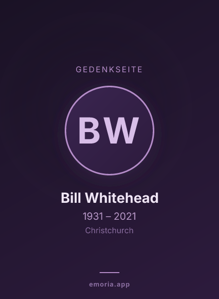 Gedenkportrait von Bill Whitehead