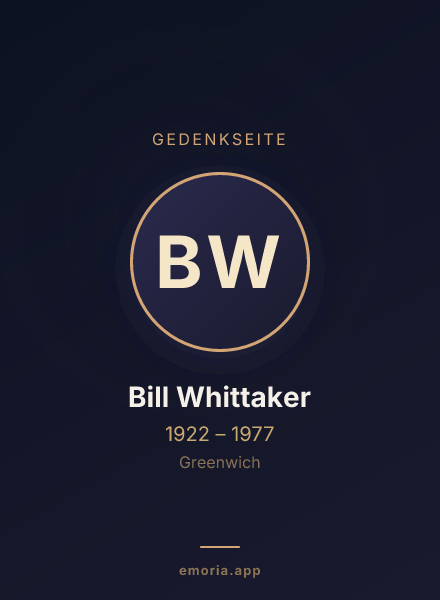 Gedenkportrait von Bill Whittaker
