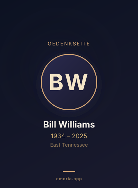Gedenkportrait von Bill Williams