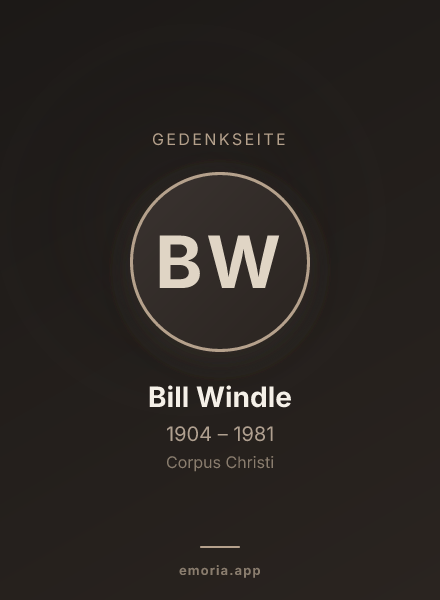 Gedenkportrait von Bill Windle